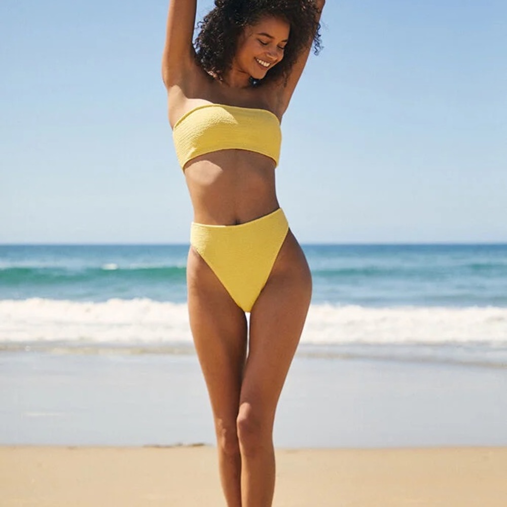 PacSun l L.A. Hearts Smocked Bandeau Bikini Set